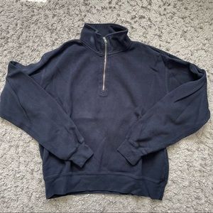 brandy melville navy blue quarter zip